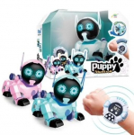 Nuotoliniu būdu valdomas interaktyvus &scaron;uo - robotas Happy People, mėlynas/baltas