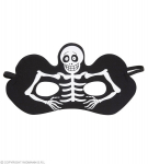 Veido kaukė Skeletas, juoda