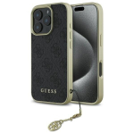 Guess 4G Charms Kolekcijos dėklas iPhone 16 Pro&ldquo; &ndash; juodas