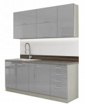 Fanera baldams durims pilka Solar Systems pilka &scaron;viesiai blizgi 122x300cm