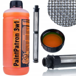 Komplektas Rosfix PaintPatron 3in1 + Filtras &ndash; Valymo skystis 1L, 60 mesh, Graco FTX/XTR modeliams