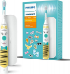 Philips Sonicare for Kids elektrinė dantų &scaron;epetėlis su linksmais lipdukais vaikams, dizaino leidimas "Design a Pet"