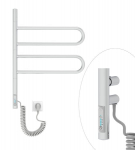 Elektrinė &scaron;ildoma rank&scaron;luosčių kabykla 180&deg; Fluger 2 Chrome 53 W 460x635 mm