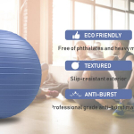Other fitness products,Balance ball with foot pump, yoga ball, thick explosion-proof,purple-55cm