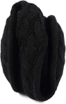 Kitas turistinis inventorius,Ka&scaron;myro ausinės - Unisex Winter Earwarmer | Grynos spalvos, reguliuojamas įvyniojimas, juodas