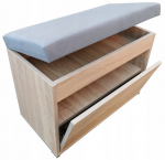 Batų lentyna Fluxar SC-1290 43x80x30 cm Sonoma&ldquo; ąžuolinė