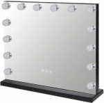 Veidrodis su 15 LED HOLLYWOOD-MIRROR-60X50CM-BLACK