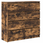 &Scaron;oninė spintelė，Komoda，indauja, dūminio ąžuolo, 100x35x99 cm, apdirbta mediena CFE61054