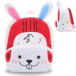 Mink&scaron;ta pliu&scaron;inė vaiki&scaron;ka kuprinė gyvūnų tema LIVMAN AB-701