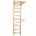 Gimnastikos treniruočių kopėtėlės Rinagym, 230 cm, medžio spalvos