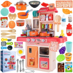 Interaktyvi virtuvėlė su &scaron;aldytuvu, + 42 vnt, Rose