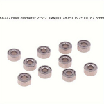 Miniatiūriniai ZZ riedėjimo guoliai 682ZZ, 2x5x2.3mm