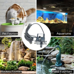 USB panardinamas vandens siurblys su žarna ir filtru, 4 dalių rinkinys