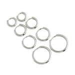 Stambios sidabrinės rinkutės - 10mm (1.0g) E528-10