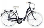 Miesto dviratis Kenzel Bellissima Deluxe su krep&scaron;eliu (26"/7 pavarų), juodas