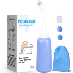 Ne&scaron;iojamas bideto buteliukas asmeninei higienai, 500 ml, 500 ml - mėlyna