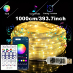 I&scaron;manioji LED girlianda RGB, 1000 cm / 393,7 colio