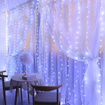 LED pasakų užuolaidų lemputės, baltas