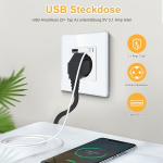 &bdquo;AXOTEN USB sieninis lizdas su C tipu&ldquo;, Voki&scaron;ko standarto USB*2+lizdas+PC medžiaga