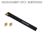 Tekinimo staklių įrankių laikiklis SDJCR1010H07 su plok&scaron;telėmis, SDJCR1010H07+2PCS DCMT070204