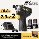 Be&scaron;epečių elektrinis suktuvas 10.8V, 2 vnt 2,0 Ah baterija