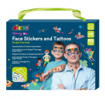 Veido lipdukai ir tatuiruotės Avenir Superherojai