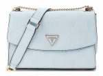 GUESS Moteri&scaron;ka mėlyna &scaron;viesi petne&scaron;ų rankinė - Cresidia Convertibe Xbody Flap Powder Blue 300448
