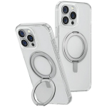 Uniq Swivix 360&deg; besisukantis dėklas su stovu iPhone 16 Pro Max &ndash; skaidrus