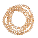Kristaliniai karoliukai, Champagne color pcs50