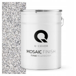 Q-cover mozaikinis tinkas mozaika 25kg &scaron;viesiai pilkas &scaron;viesiai pilka m21 fasadas premium