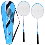 Raketės Badmintono raketės + dėklas Rinkinys mėlynas arba rožinis SP0826
