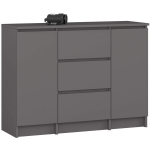 Komodoa Akord K100, 101x35x76 cm, pilka