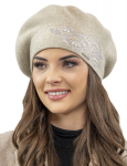 Vivisence moteri&scaron;ka beretė eleganti&scaron;ka, žieminė kepurė &scaron;iltas, ir jaukus galvos apdangalas žiemai ir rudeniui, &scaron;ilta stora megzta kepurė, klasikinė kepurė moterims, smėlio spalvos, vienas dydis, Vienas dydis tinka visiems