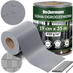 "Heckermann" tvoros juosta 19 cm x 35 m - &scaron;viesiai pilka