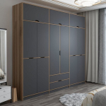 Spinta Asir Elina 8910, 277x253x52 cm, juoda/ruda