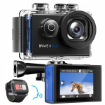 Akaso 4k sporto kamera 30fps 20mp Wifi jutiklinis ekranas Eis 4x priartinimas 40m