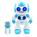 Powerman&reg; &Scaron;audymo robotas programuojamas su &scaron;okiu, muzika, demonstracija &ndash; nuotolinio valdymo pultelis ir putų diskai įtraukti.