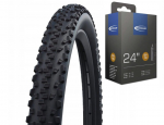 Schwalbe Black Jack Liteskin padanga 24x2,10 ir Schwalbe kamera komplektas