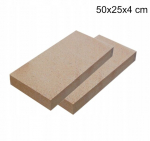 &Scaron;amotinė plok&scaron;tė 50 x 25 x 4 cm, atspari iki 1500&deg;c