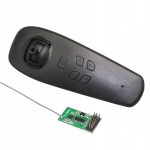 Rc valties nuotolinio valdymo pultas dvigubas variklis diferencialinis mechanizmas sukimas 2.4g juodas