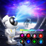 Wiedalk astronautų projektorius, led žvaigždėto dangaus projektorius, galaktikos naktinė lemputė, kosmonauto naktinė lemputė, planetariumo projektorius su laikmačiu ir nuotolinio valdymo pulteliu, dovana vaikams ir suaugusiems