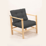 Lauko kėdė Garden4You MYG03 &ndash; antracito spalvos, moderni, MDF