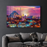Reprodukcija SPR-1470 &ndash; modernus miesto peizažas ant sienos, 72 x 46 cm