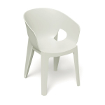 Lauko kėdė Ferne Premo Senza smėlio spalvos plastikas, prakti&scaron;kas dizainas