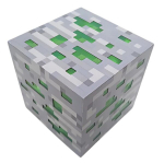 Minecraft smaragdo bloko lemputė 7,5 cm &ndash; minecraft pasaulio gerbėjams