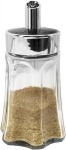 Tomko cukraus barstytuvas 175 ml/14,5 cm auk&scaron;čio, stiklinis cukraus dozatorius, plastikinis dozatorius, idealus baltam/rudam cukrui, mažas cukraus indelis, modernus