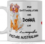 Australian Shepherd &scaron;uo pusryčių arbata kava kapučino puodelis sumenkinantis moterį su Australian Shepherd originali dovana