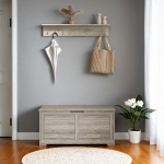 Saugojimo suolas, Sitztruhe, 40 x 100 x 46 cm, Greige, Hoiukastiga pink, istmepink, 40 x 100 x 46 cm, greige