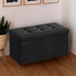 Ottomanas, sėdmai&scaron;is su saugojimo skyriumi, 38 x 76 x 38 cm, Juoda, Ottoman, istmepink hoiuruumiga, 38 x 76 x 38 cm, Must