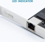 Donkey Pc - 1 Gb Gigabit Pci Express tinklo plok&scaron;tė iki 1000 Mbps su Realtek Rtl8111c didelio na&scaron;umo lustų rinkiniu ir žemo profilio laikikliu. Tinklo plok&scaron;tė pci Express